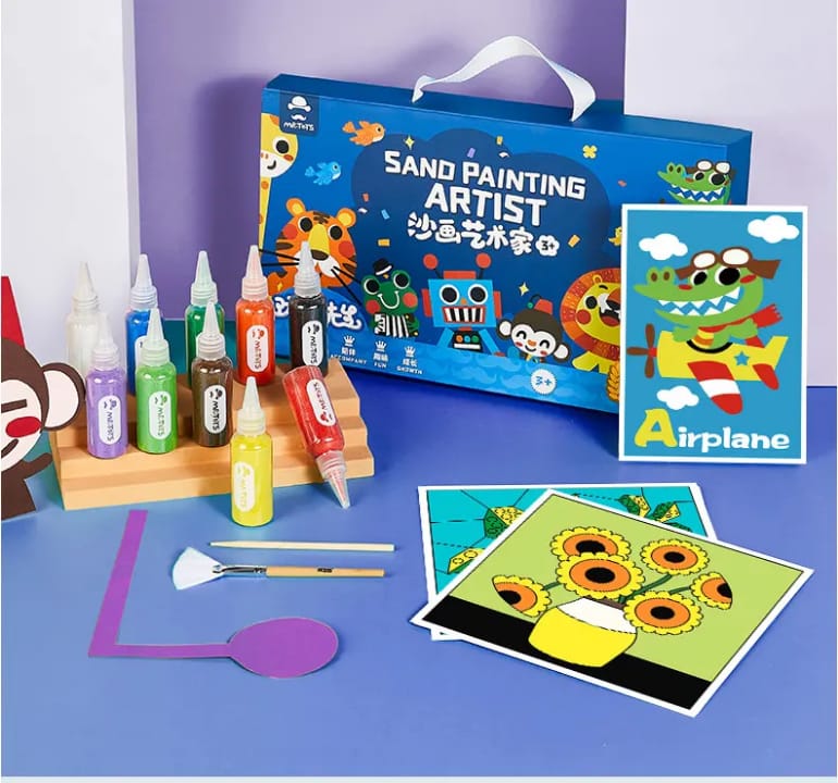 Sand coloring kit