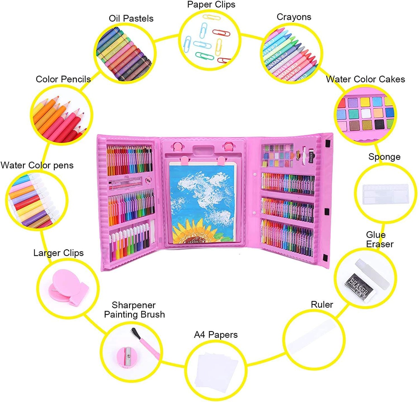 208 pcs Coloring Set