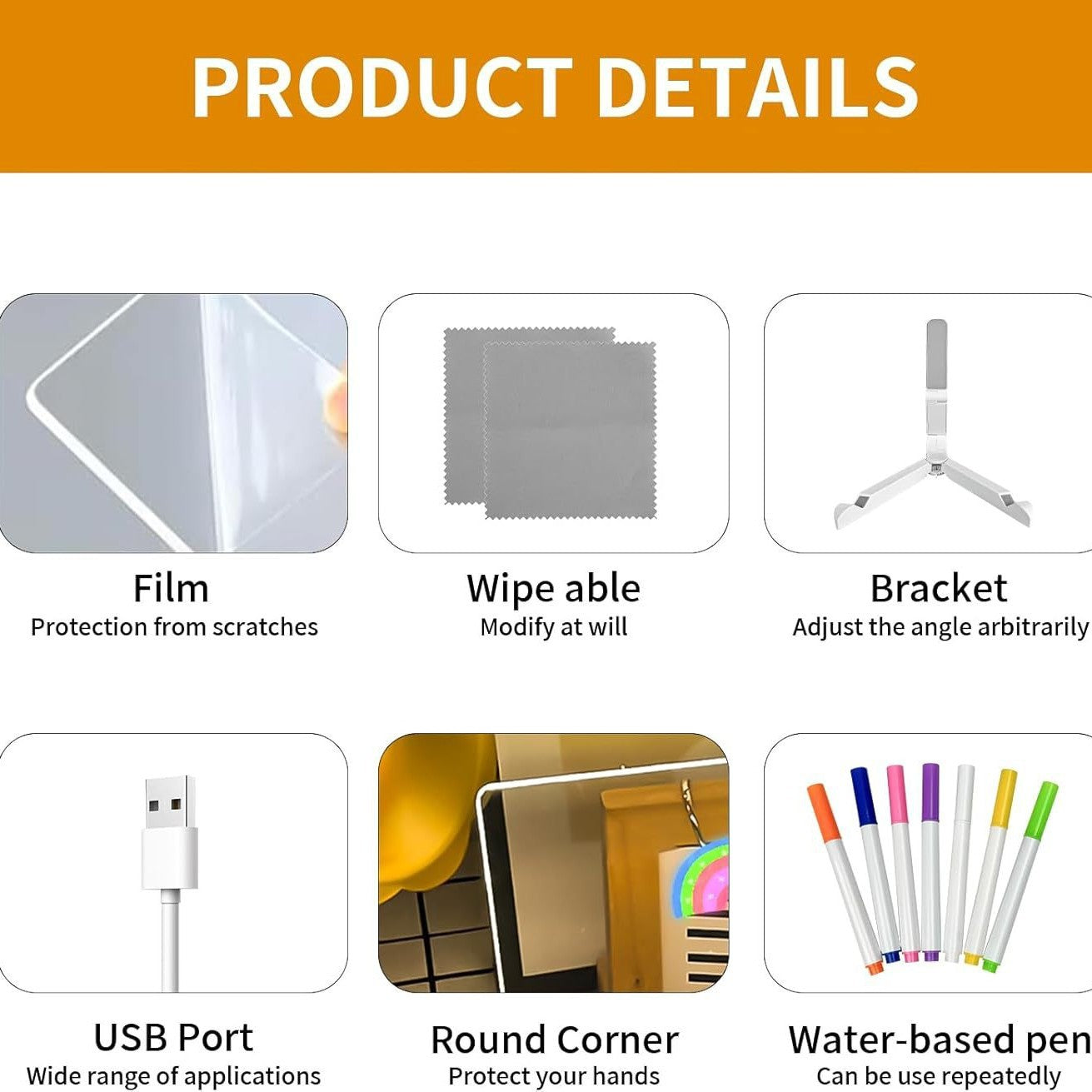 Acrylic LED board (30*20 cm)