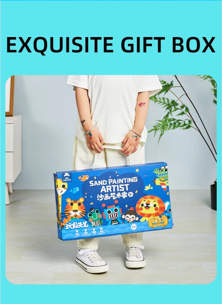 Sand coloring kit