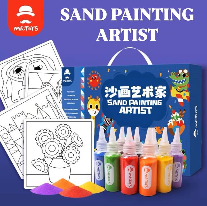 Sand coloring kit