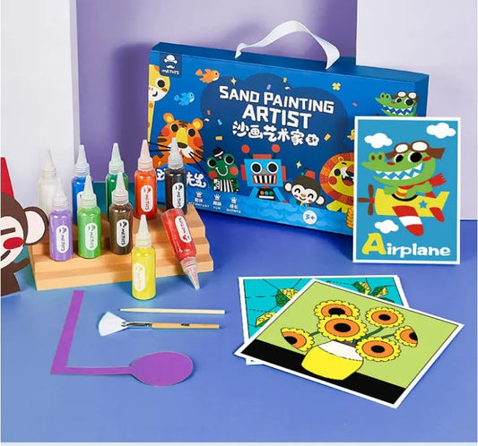 Sand coloring kit