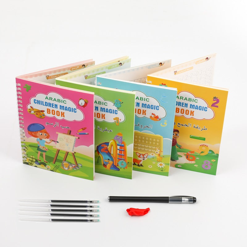 4 books + pen