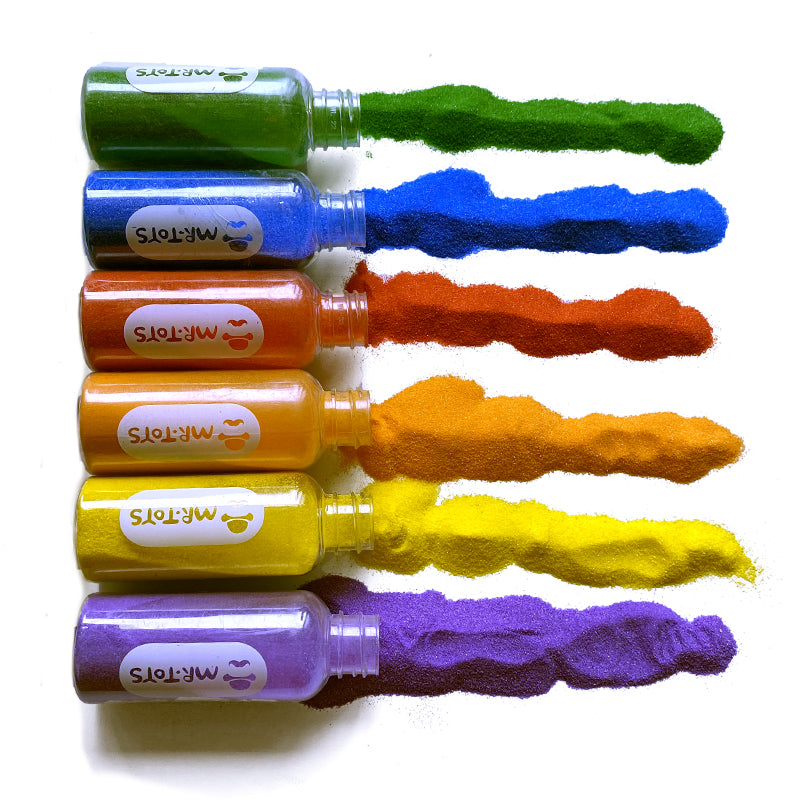 10 sand bottles