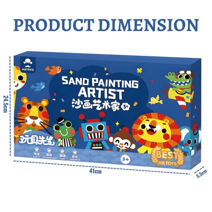 Sand coloring kit
