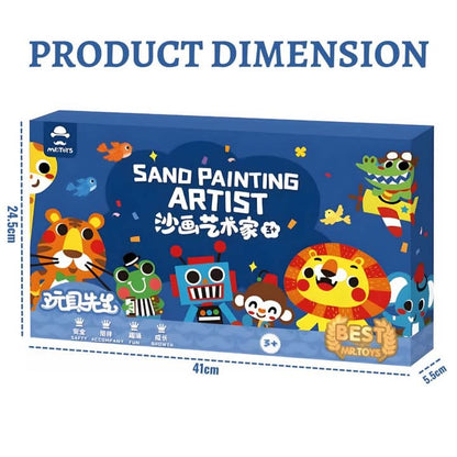 Sand coloring kit