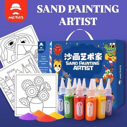 Sand coloring kit